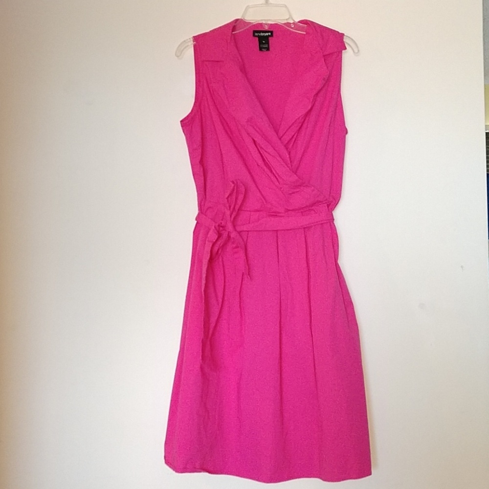 Lane Bryant Fuchsia Wrap Midi Dress